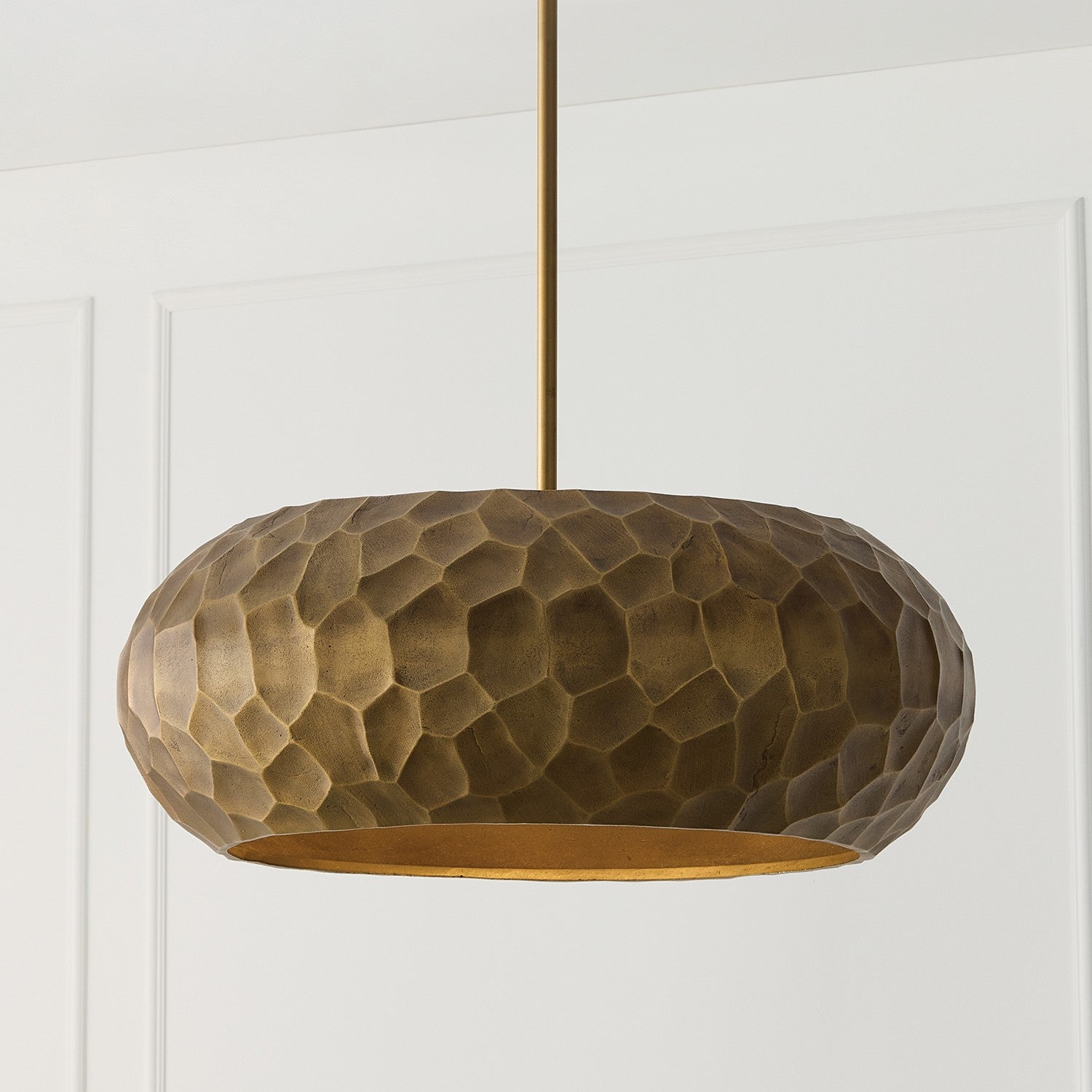 Capital Lighting - 360241BPB - Four Light Pendant - Dorian - Burnished Patinaed Brass
