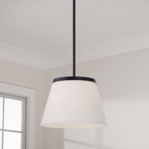 Capital Lighting - 361011MB - One Light Pendant - Drake - Matte Black