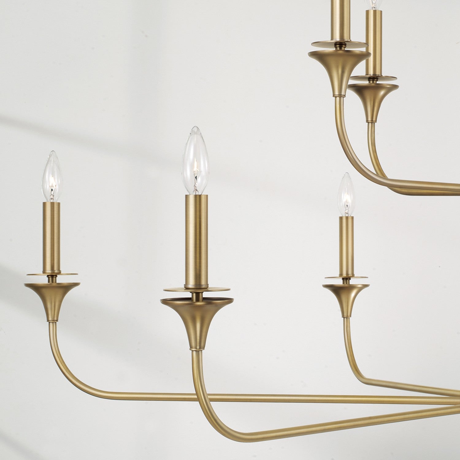 Capital Lighting - 448901AD - Ten Light Chandelier - Presley - Aged Brass