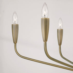 Capital Lighting - 460461ANB - Six Light Chandelier - Palmer - Antiqued Brass