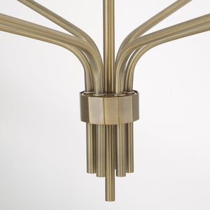 Capital Lighting - 460461ANB - Six Light Chandelier - Palmer - Antiqued Brass
