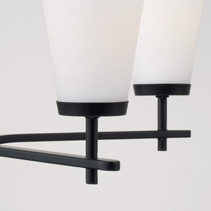 Capital Lighting - 461051MB-660 - Five Light Chandelier - Drake - Matte Black