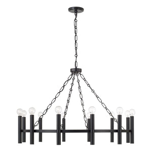 Capital Lighting - 462001MB - 12 Light Chandelier - Winton - Matte Black
