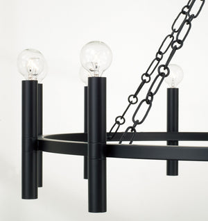 Capital Lighting - 462001MB - 12 Light Chandelier - Winton - Matte Black