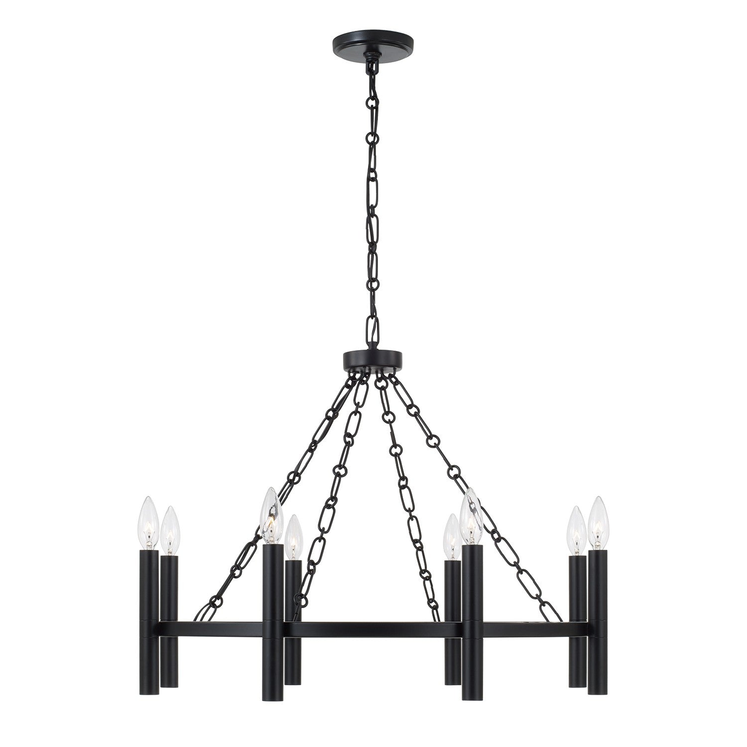 Capital Lighting - 462081MB - Eight Light Chandelier - Winton - Matte Black