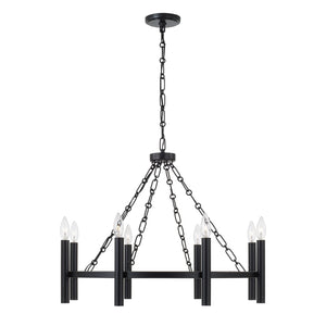 Capital Lighting - 462081MB - Eight Light Chandelier - Winton - Matte Black