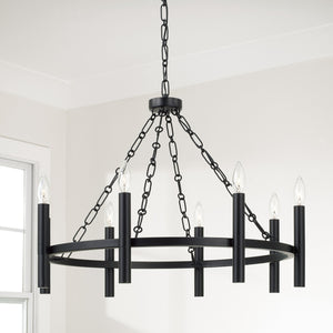 Capital Lighting - 462081MB - Eight Light Chandelier - Winton - Matte Black