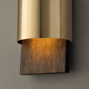 Capital Lighting - 660111NM - LED Wall Sconce - Sidney - Nordic Wood and Matte Brass