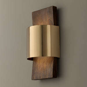 Capital Lighting - 660111NM - LED Wall Sconce - Sidney - Nordic Wood and Matte Brass
