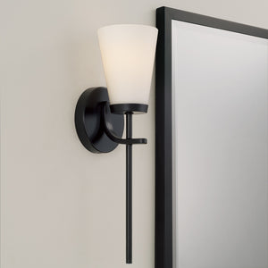 Capital Lighting - 661011MB-660 - One Light Wall Sconce - Drake - Matte Black