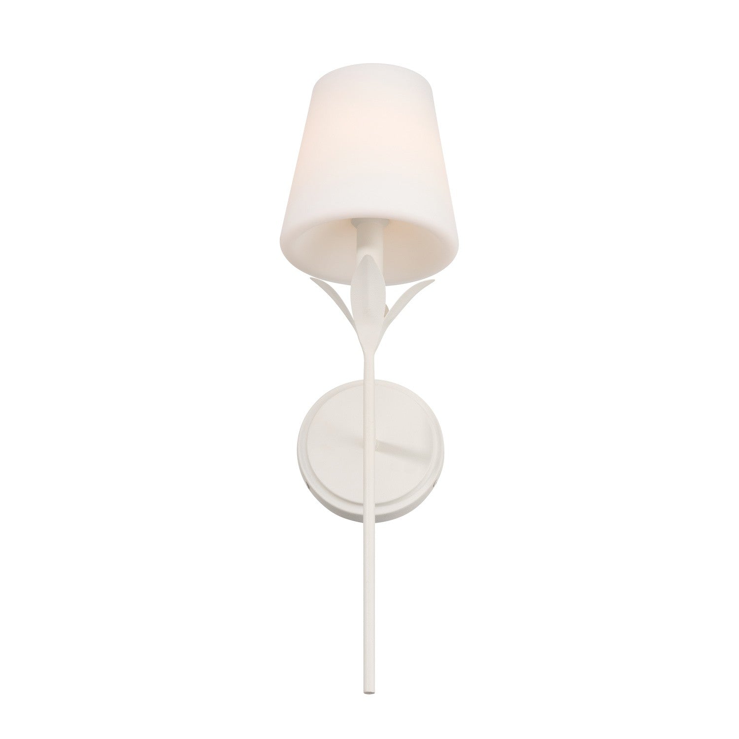 Crystorama - 531-OP-MT - One Light Wall Sconce - Broche - Matte White