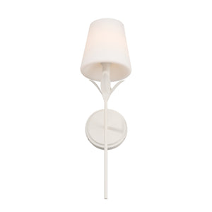 Crystorama - 531-OP-MT - One Light Wall Sconce - Broche - Matte White