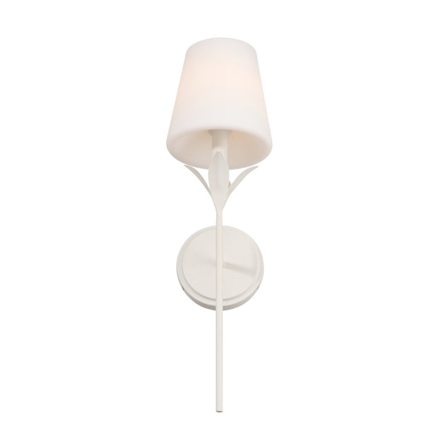 Crystorama - 531-OP-MT - One Light Wall Sconce - Broche - Matte White
