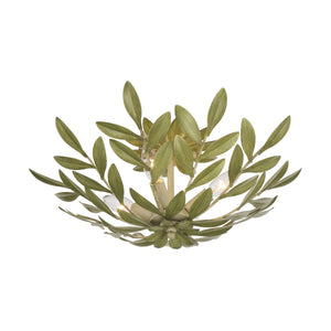 Crystorama - 560-CT - Four Light Semi Flush Mount - Broche - Champagne Green Tea