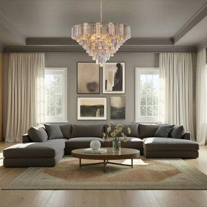 Crystorama - ADD-327-AG-AU - 28 Light Chandelier - Addis - Aged Brass