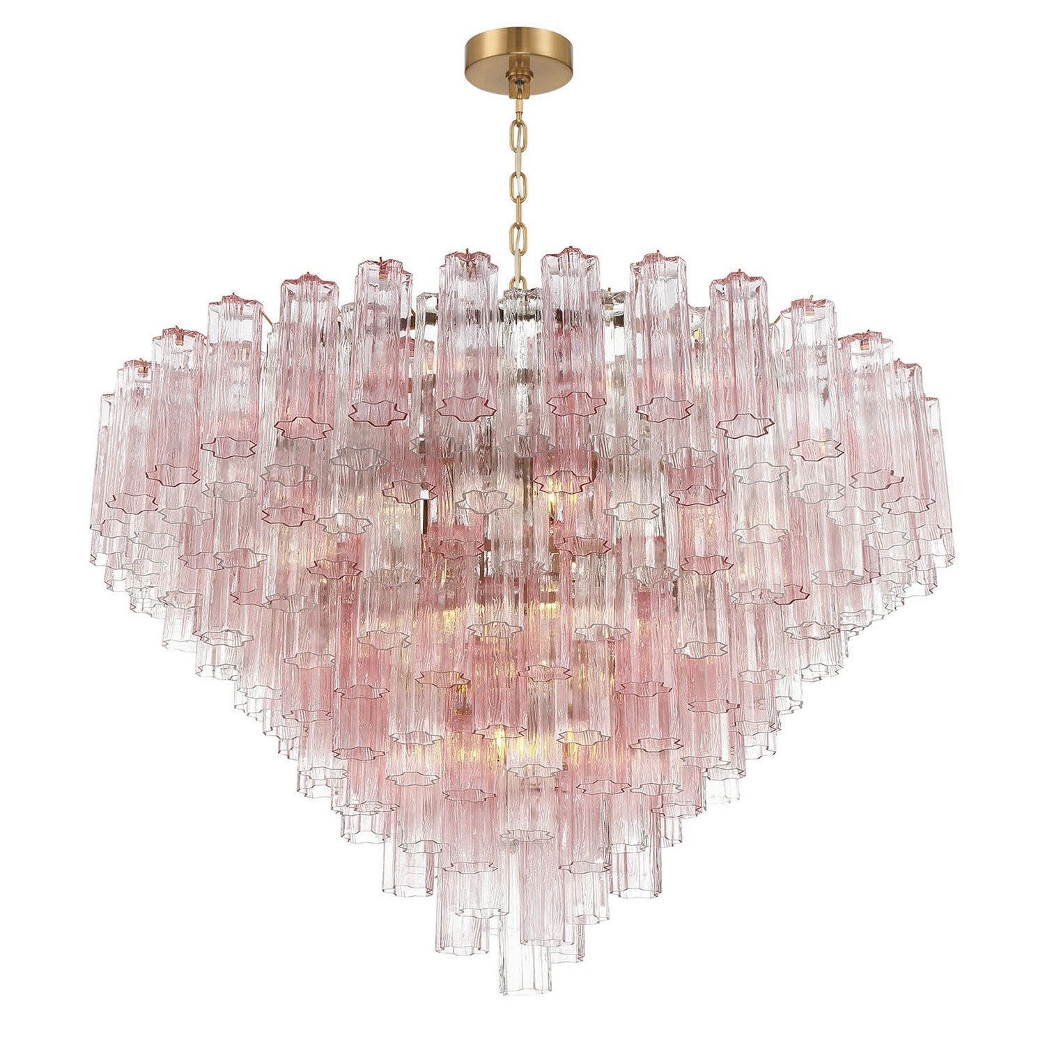 Crystorama - ADD-327-AG-SP - 28 Light Chandelier - Addis - Aged Brass