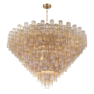Crystorama - ADD-329-AG-AM - 40 Light Chandelier - Addis - Aged Brass