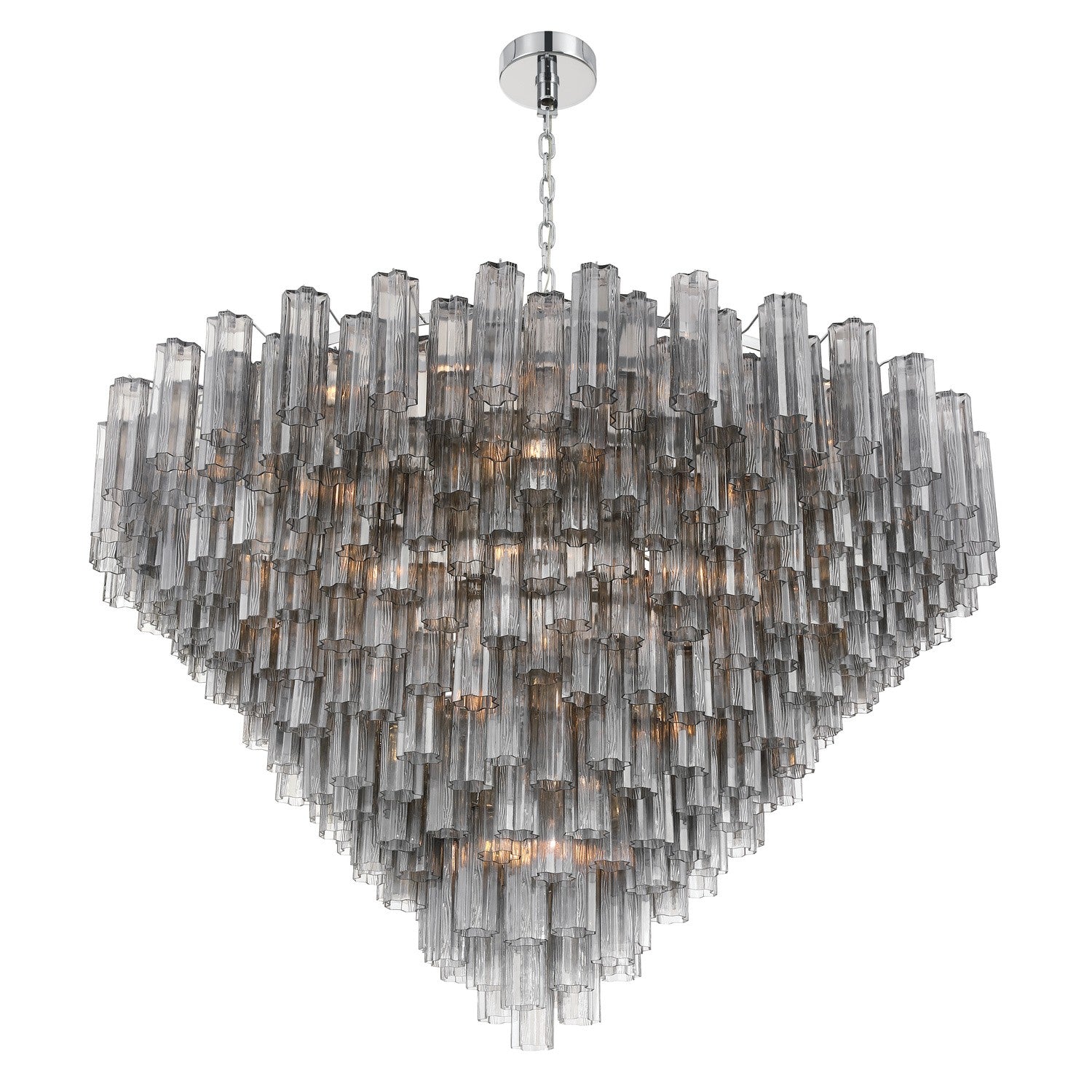 Crystorama - ADD-329-CH-SM - 40 Light Chandelier - Addis - Polished Chrome