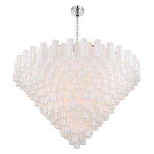 Crystorama - ADD-329-CH-WH - 40 Light Chandelier - Addis - Polished Chrome