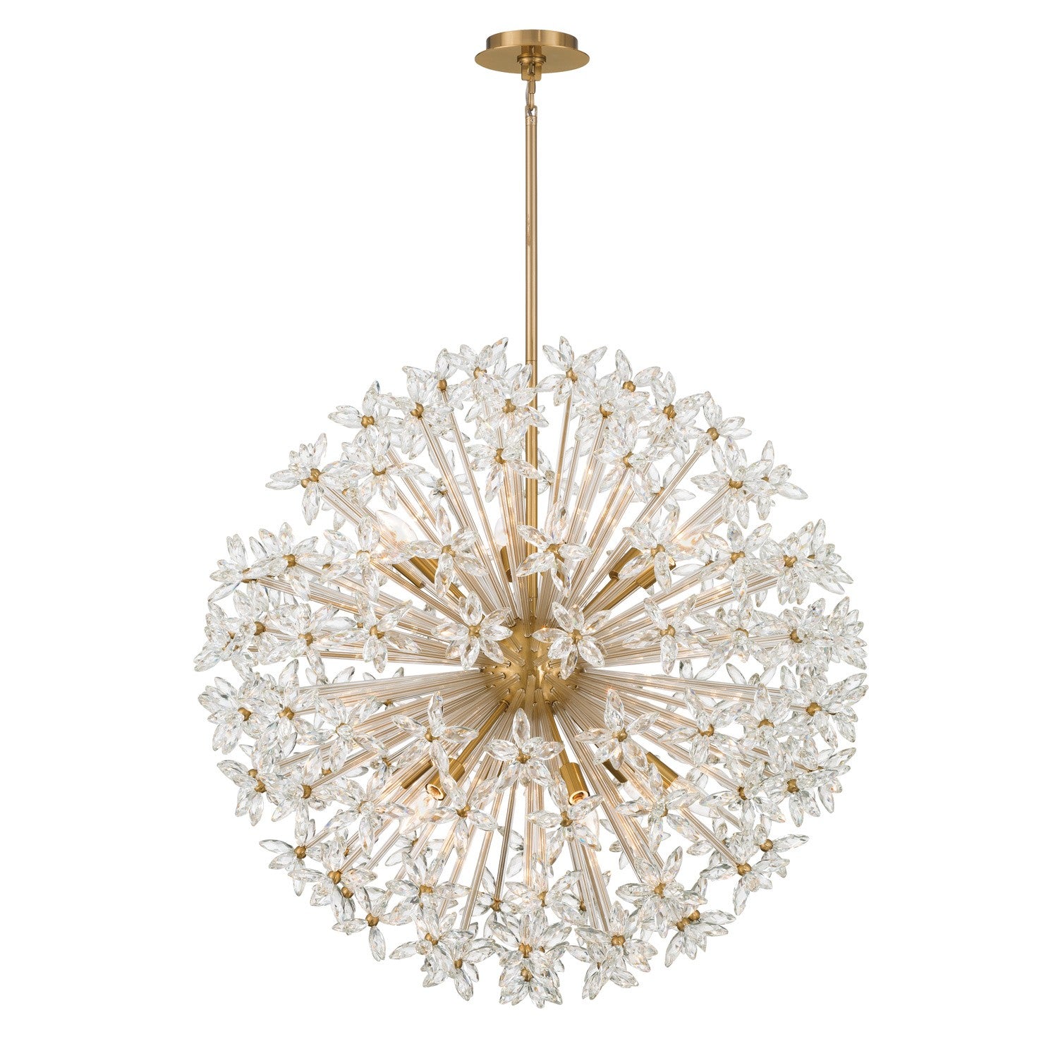 Crystorama - ADL-512-AG-CL - 12 Light Chandelier - Adley - Aged Brass