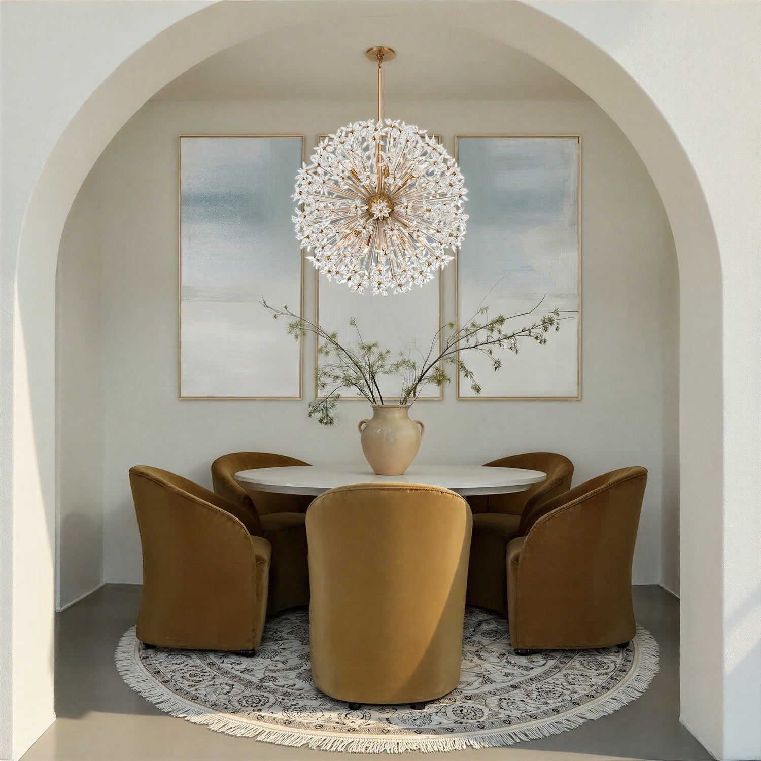 Crystorama - ADL-512-AG-CL - 12 Light Chandelier - Adley - Aged Brass