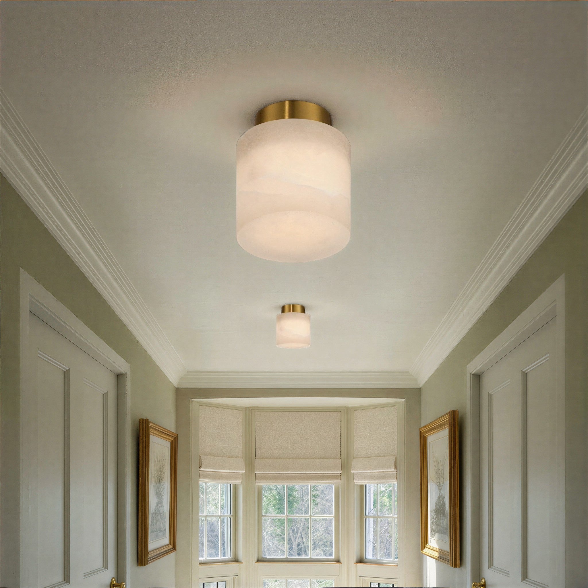 Crystorama - AME-400-AG - One Light Semi Flush Mount - Acme - Aged Brass