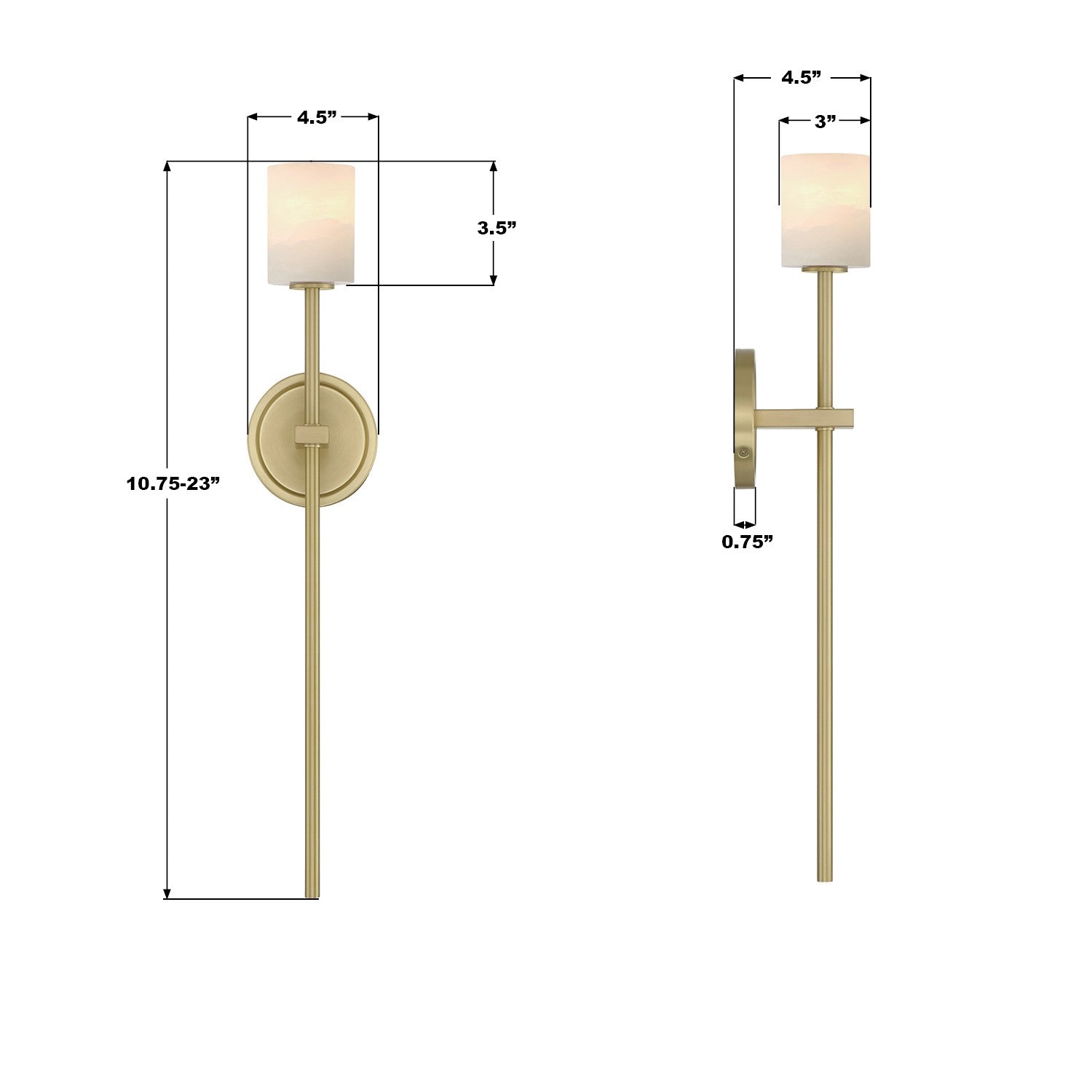 Crystorama - ARA-10261-SB-ST - LED Wall Sconce - Aragon - Soft Brass