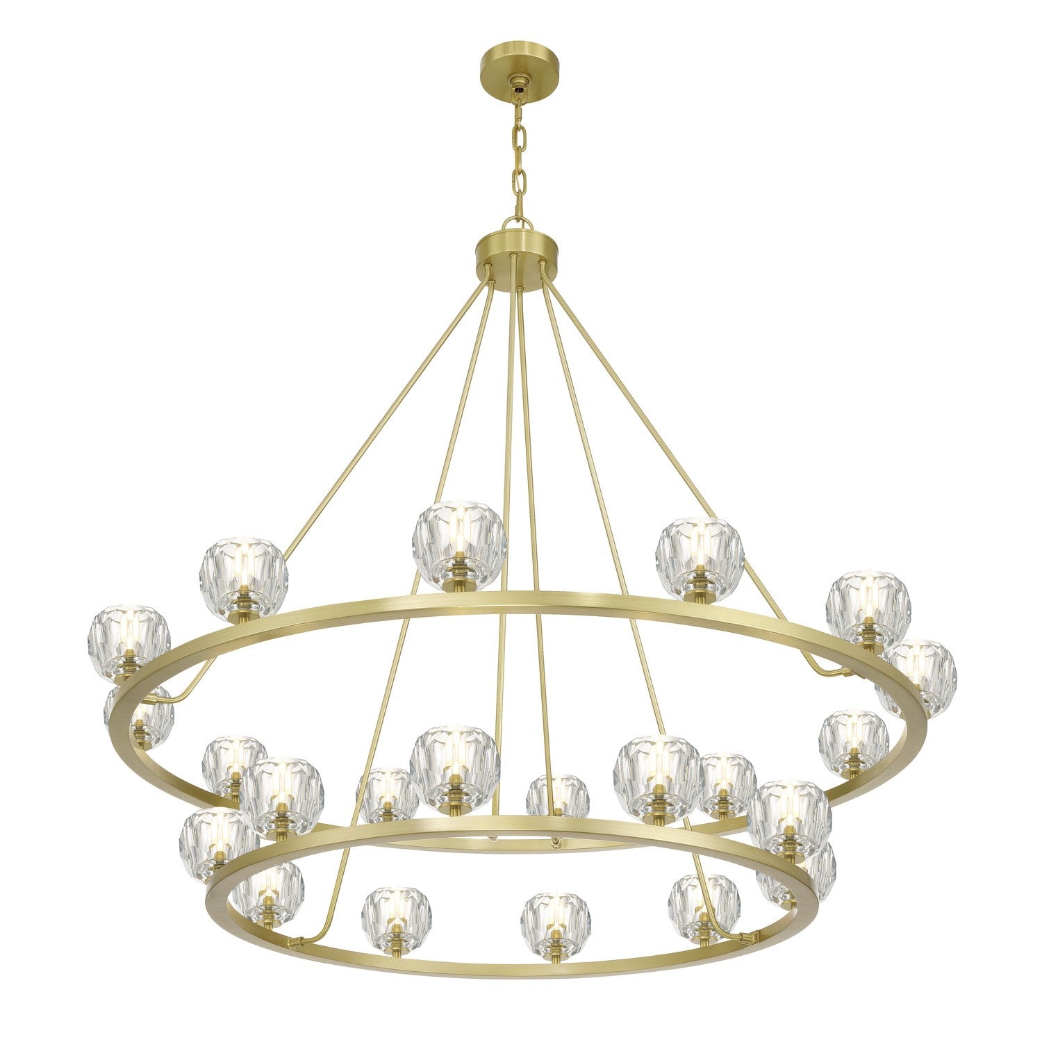 Crystorama - ARA-10268-SB - LED Chandelier - Aragon - Soft Brass