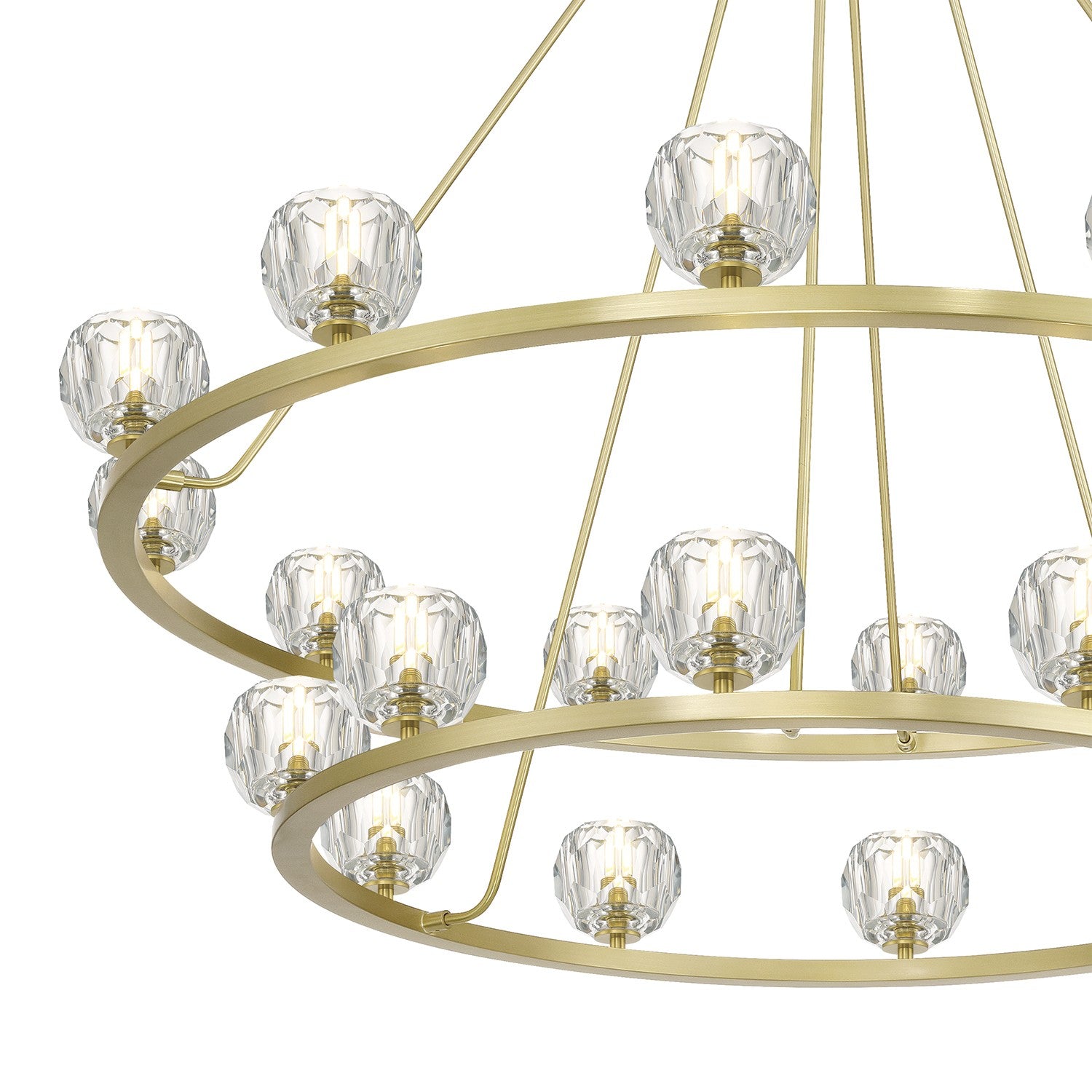 Crystorama - ARA-10268-SB - LED Chandelier - Aragon - Soft Brass