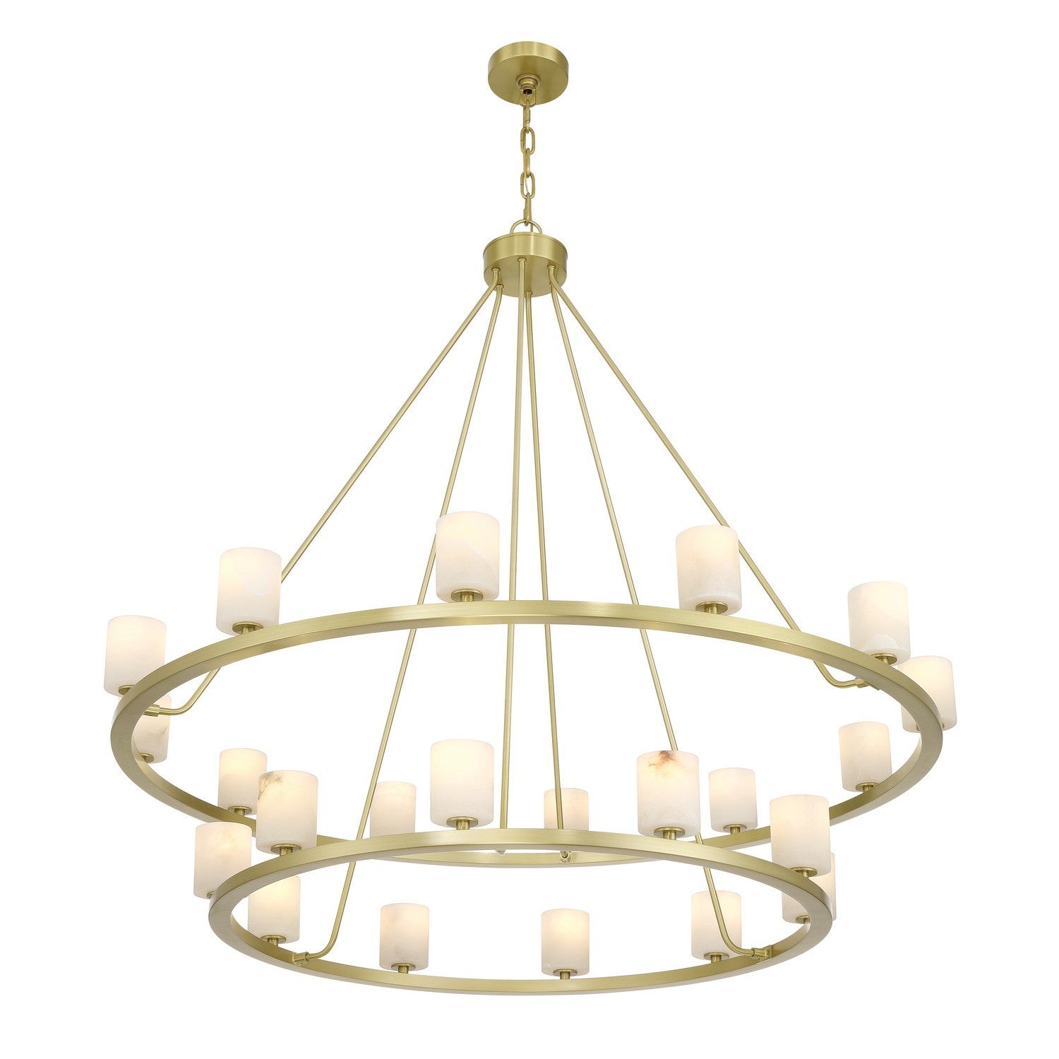 Crystorama - ARA-10268-SB-ST - LED Chandelier - Aragon - Soft Brass