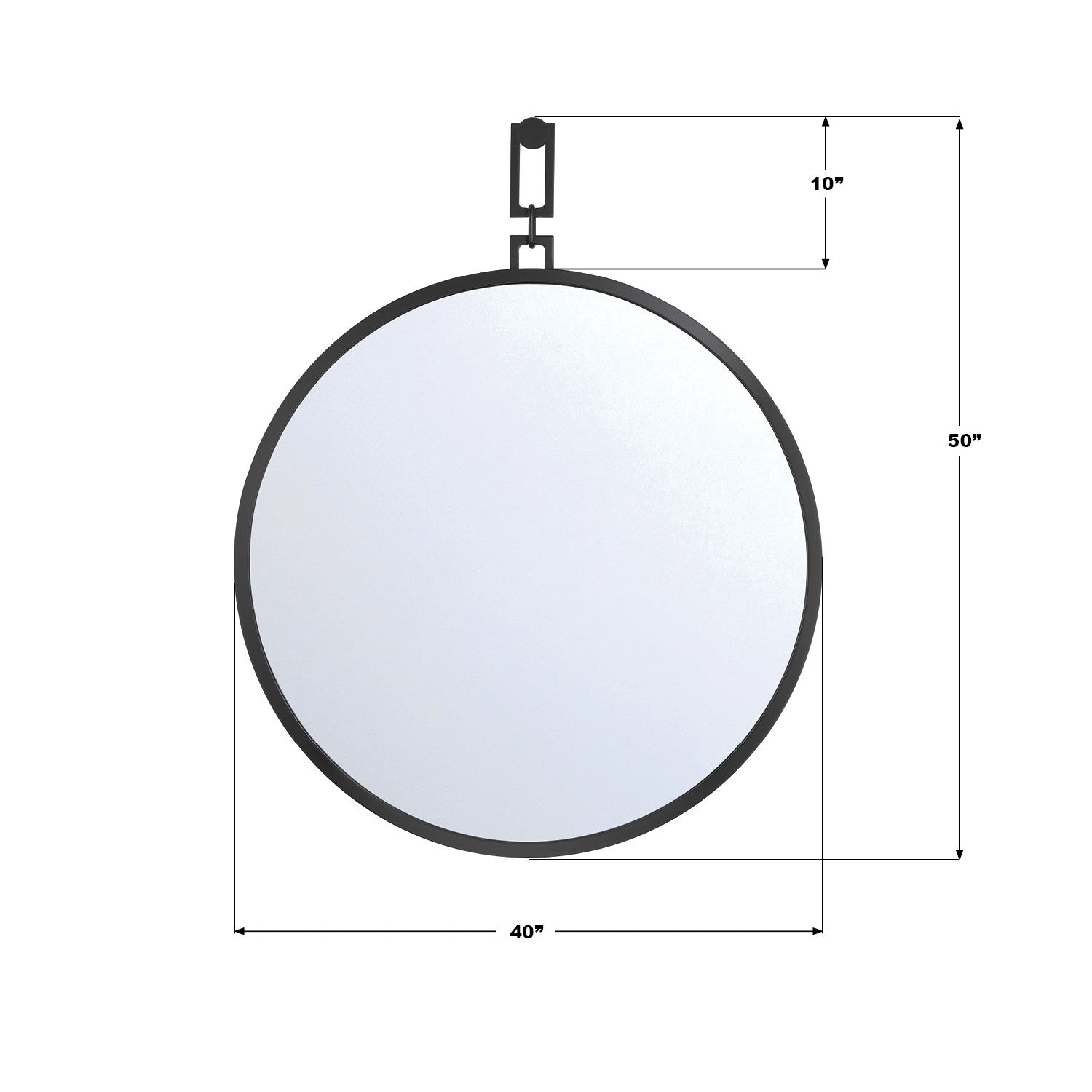 Crystorama - AST-M860-MK - Mirror - Alston - Matte Black