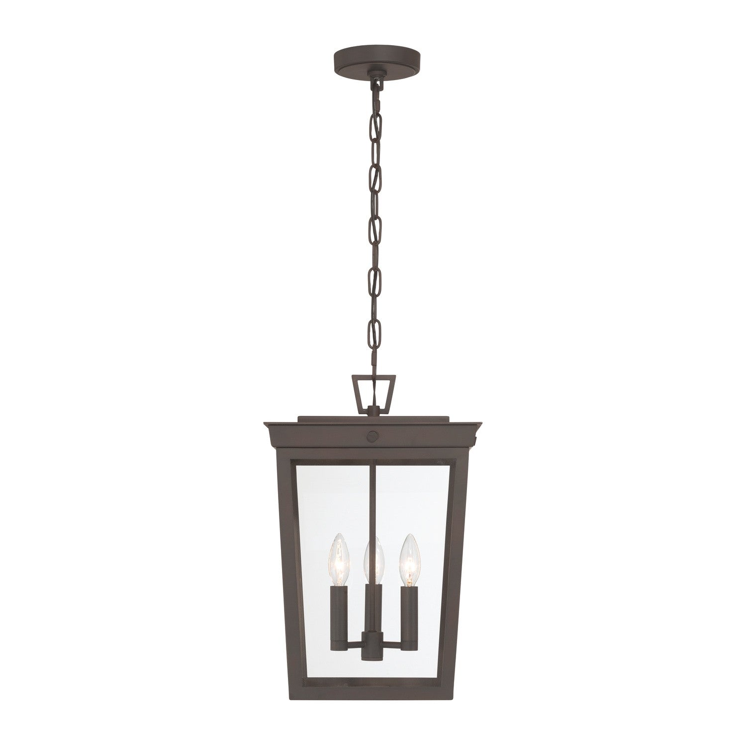 Crystorama - BEL-A8065-TZ - Three Light Outdoor Pendant - Belmont - Twilight Bronze