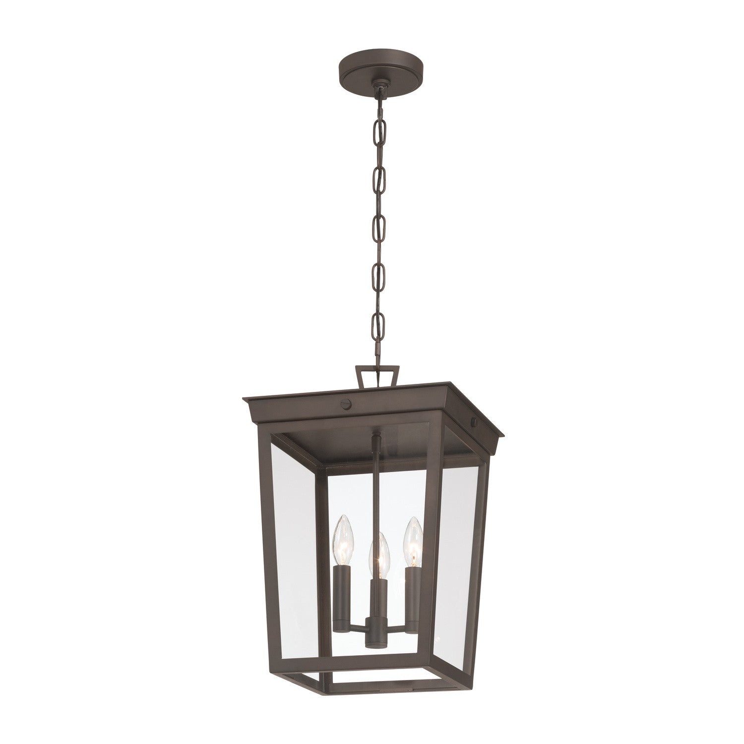 Crystorama - BEL-A8065-TZ - Three Light Outdoor Pendant - Belmont - Twilight Bronze