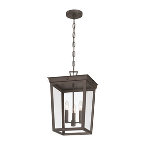 Crystorama - BEL-A8065-TZ - Three Light Outdoor Pendant - Belmont - Twilight Bronze