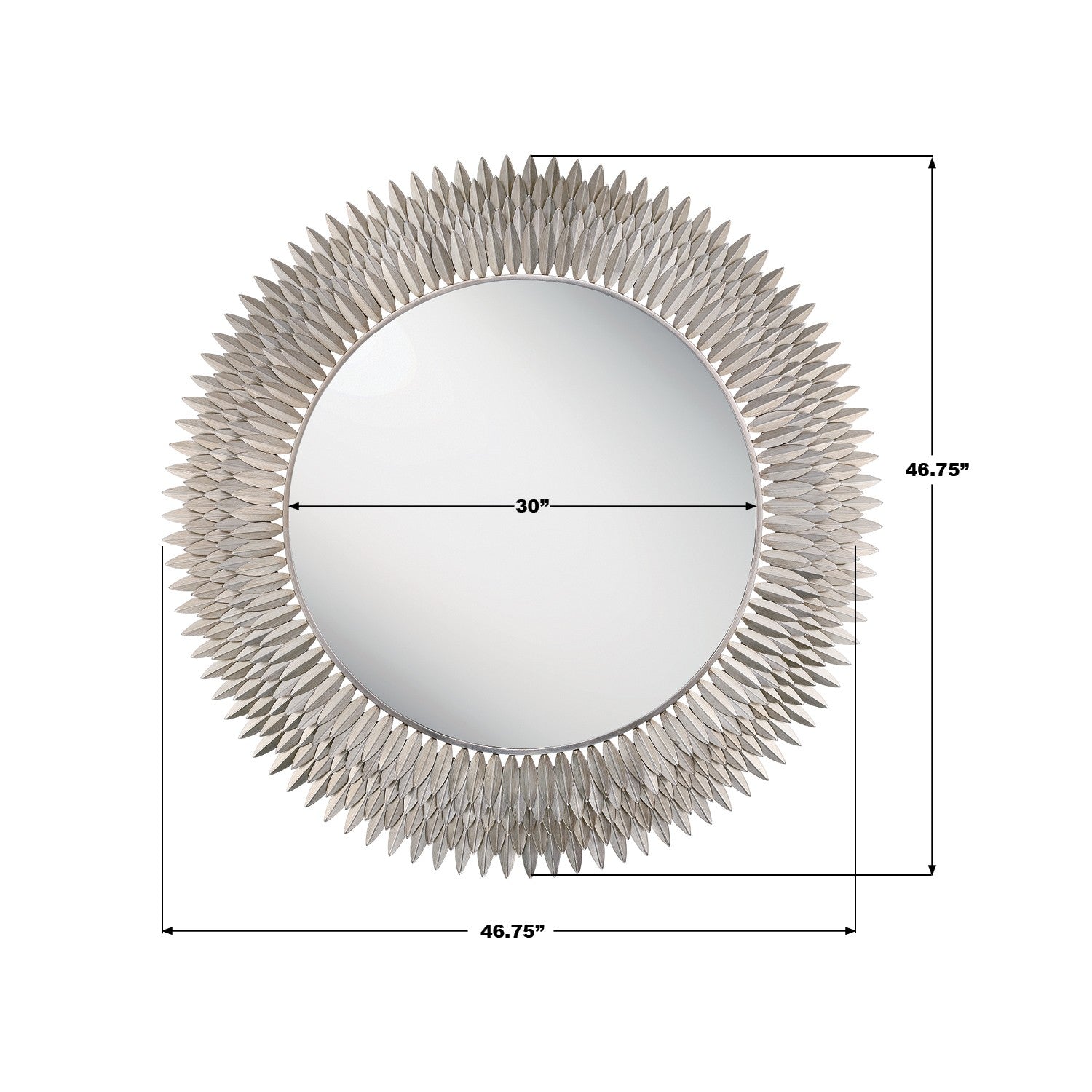 Crystorama - BRH-M546-SA - Mirror - Broche - Antique Silver