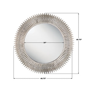 Crystorama - BRH-M546-SA - Mirror - Broche - Antique Silver