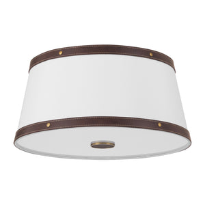 Crystorama - CAL-2400-LG - Three Light Flush Mount - Callahan - Luxe Gold