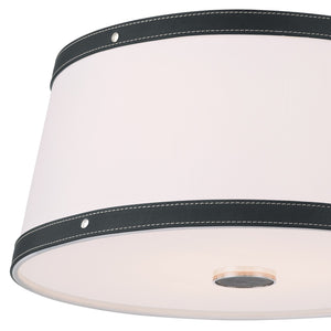 Crystorama - CAL-2400-PN - Three Light Flush Mount - Callahan - Polished Nickel