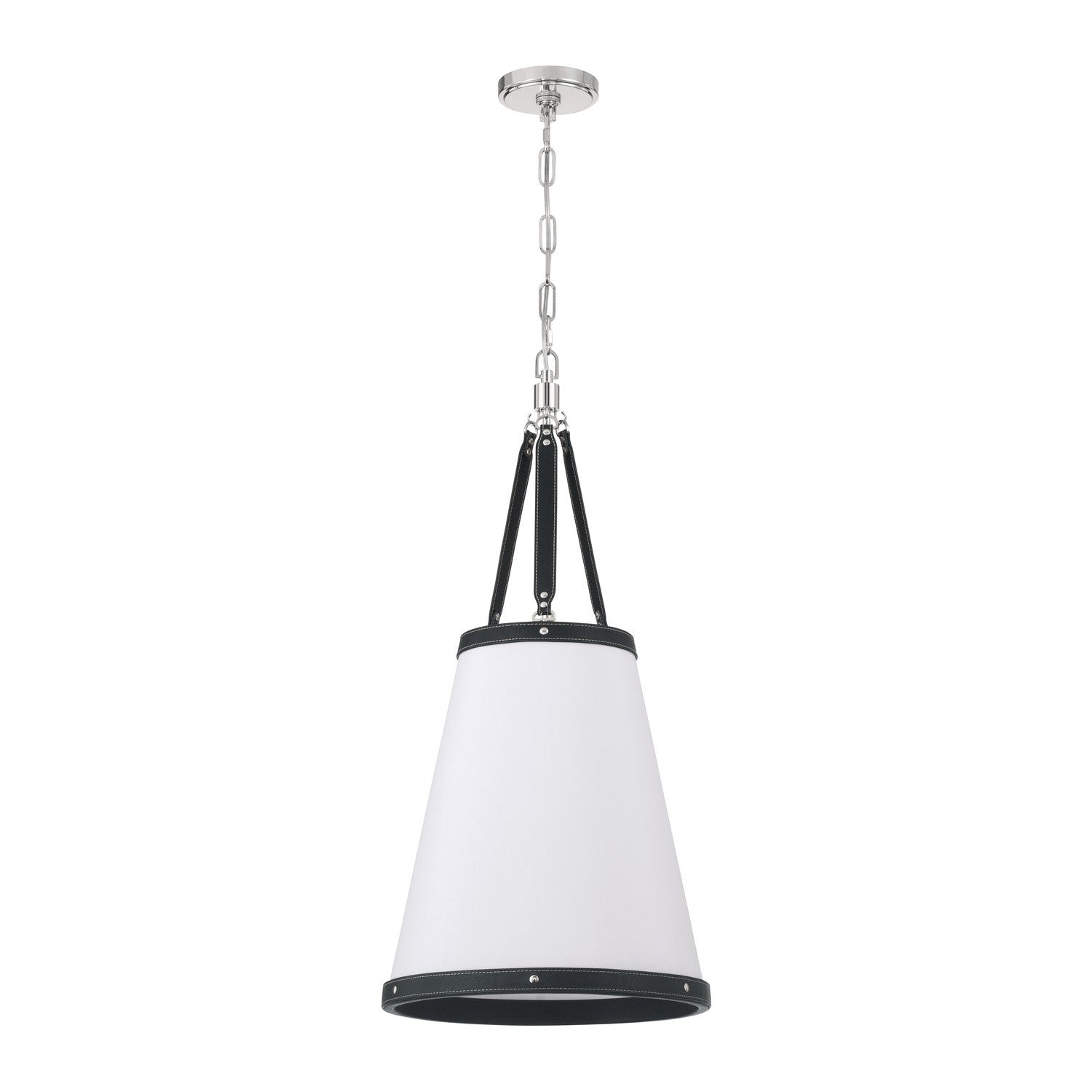 Crystorama - CAL-2404-PN - Three Light Pendant - Callahan - Polished Nickel