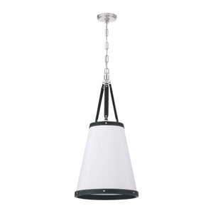Crystorama - CAL-2404-PN - Three Light Pendant - Callahan - Polished Nickel