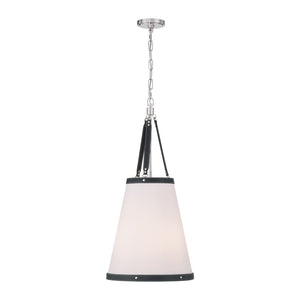 Crystorama - CAL-2404-PN - Three Light Pendant - Callahan - Polished Nickel