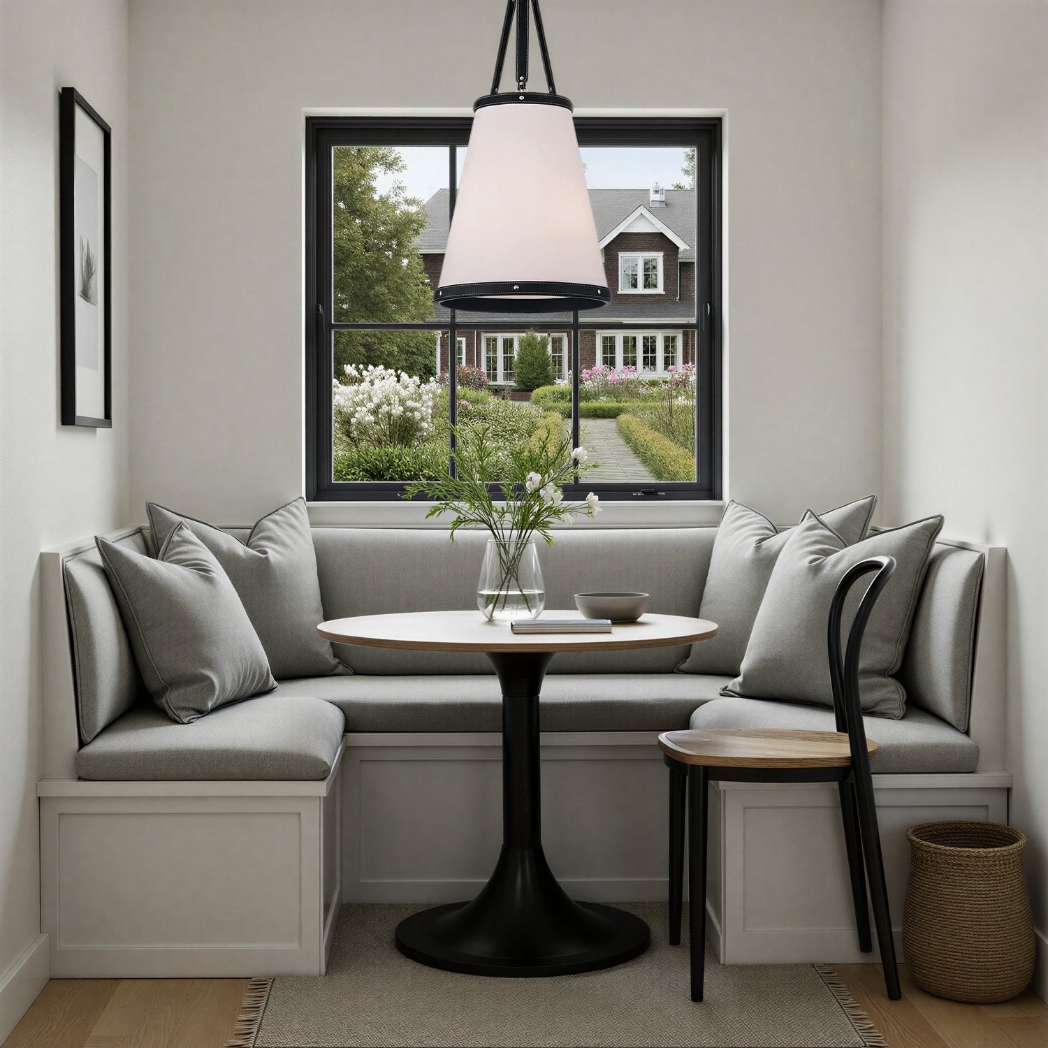 Crystorama - CAL-2404-PN - Three Light Pendant - Callahan - Polished Nickel
