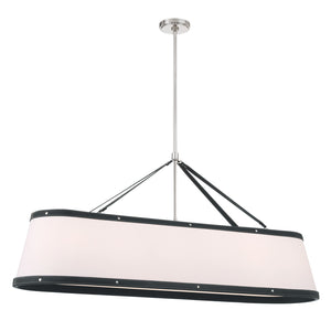 Crystorama - CAL-2407-PN - Six Light Chandelier - Callahan - Polished Nickel
