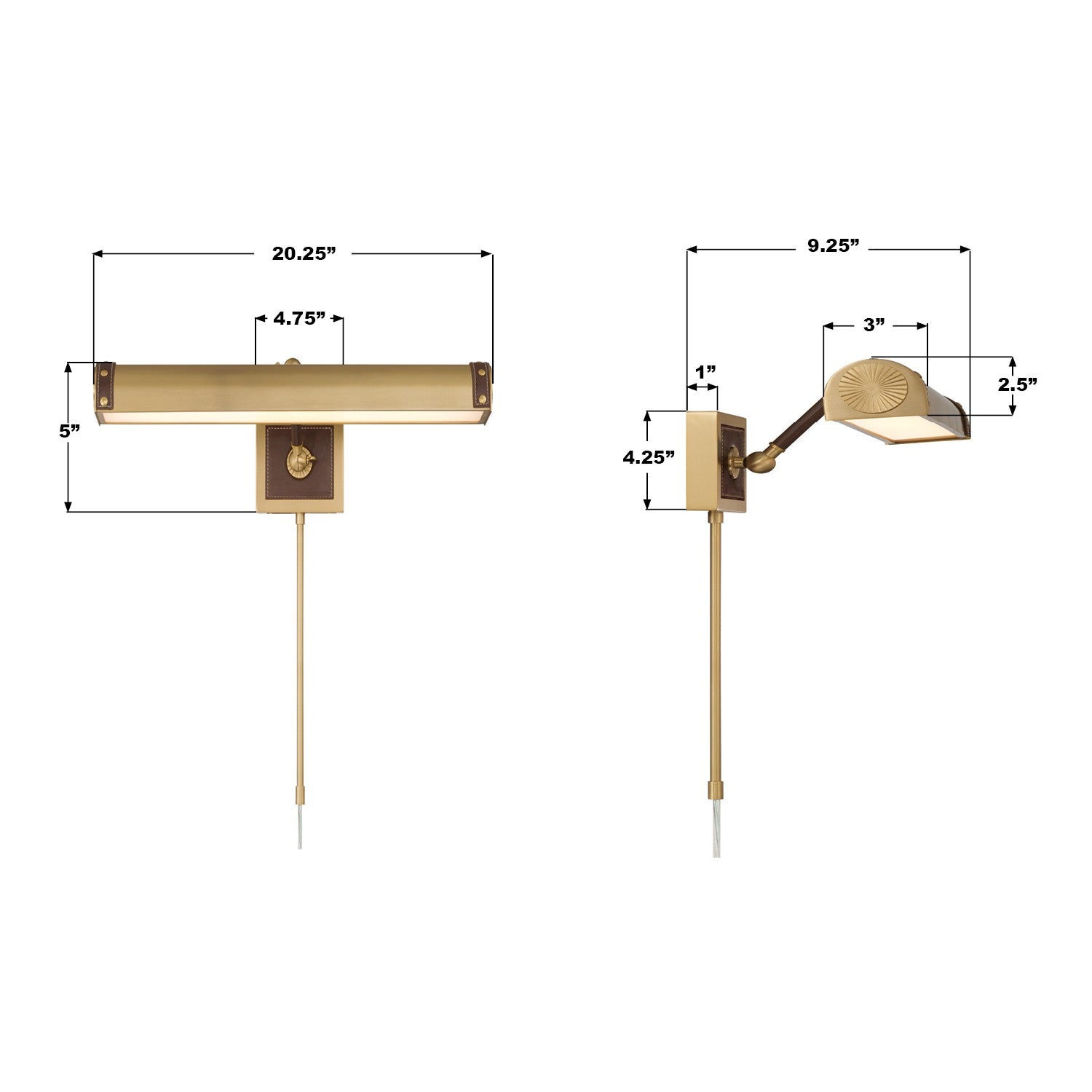 Crystorama - CAL-2411-LG - LED Picture Light - Callahan - Luxe Gold