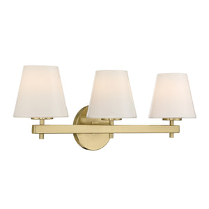Crystorama - COL-203-VG - Three Light Bath - Colton - Vibrant Gold