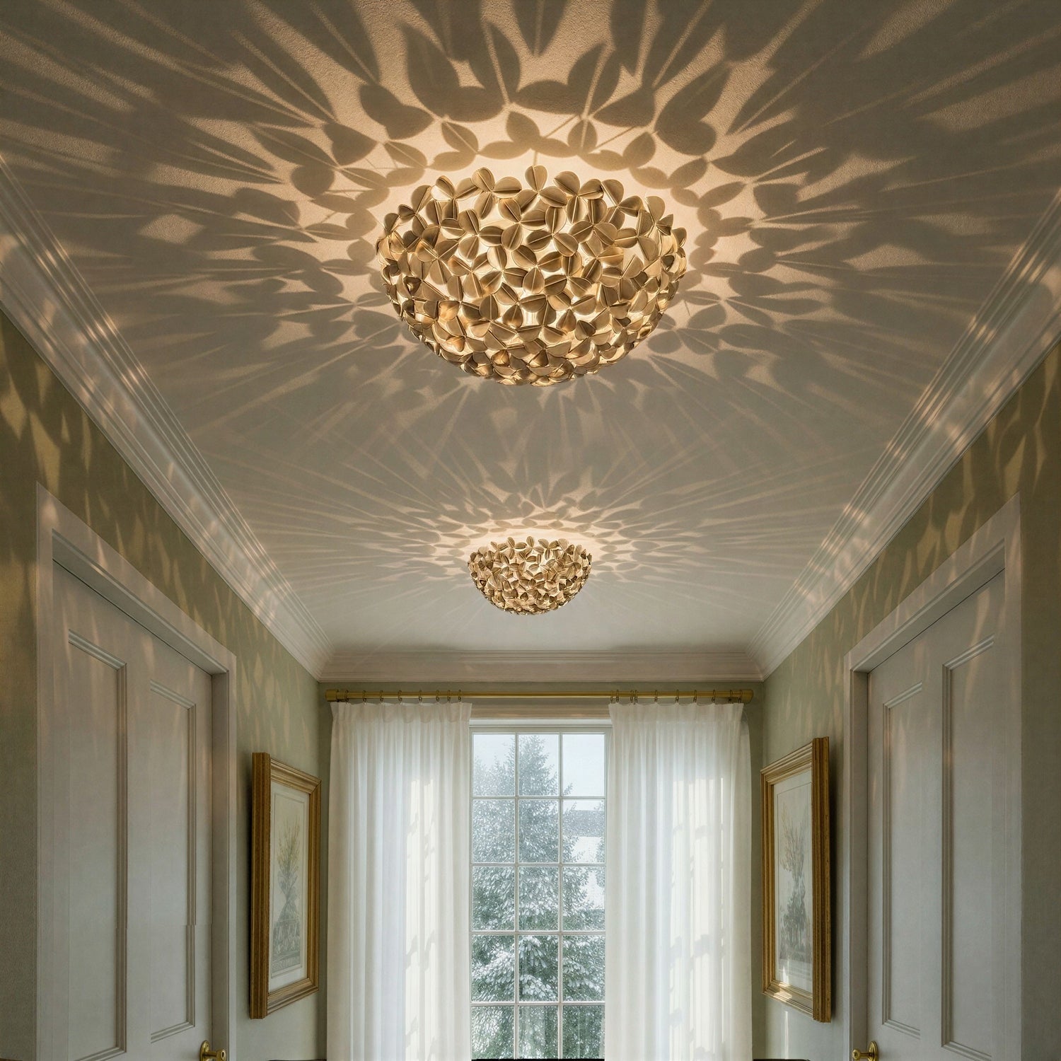 Crystorama - COR-7100-SG - Three Light Flush Mount - Cora - Soft Gold
