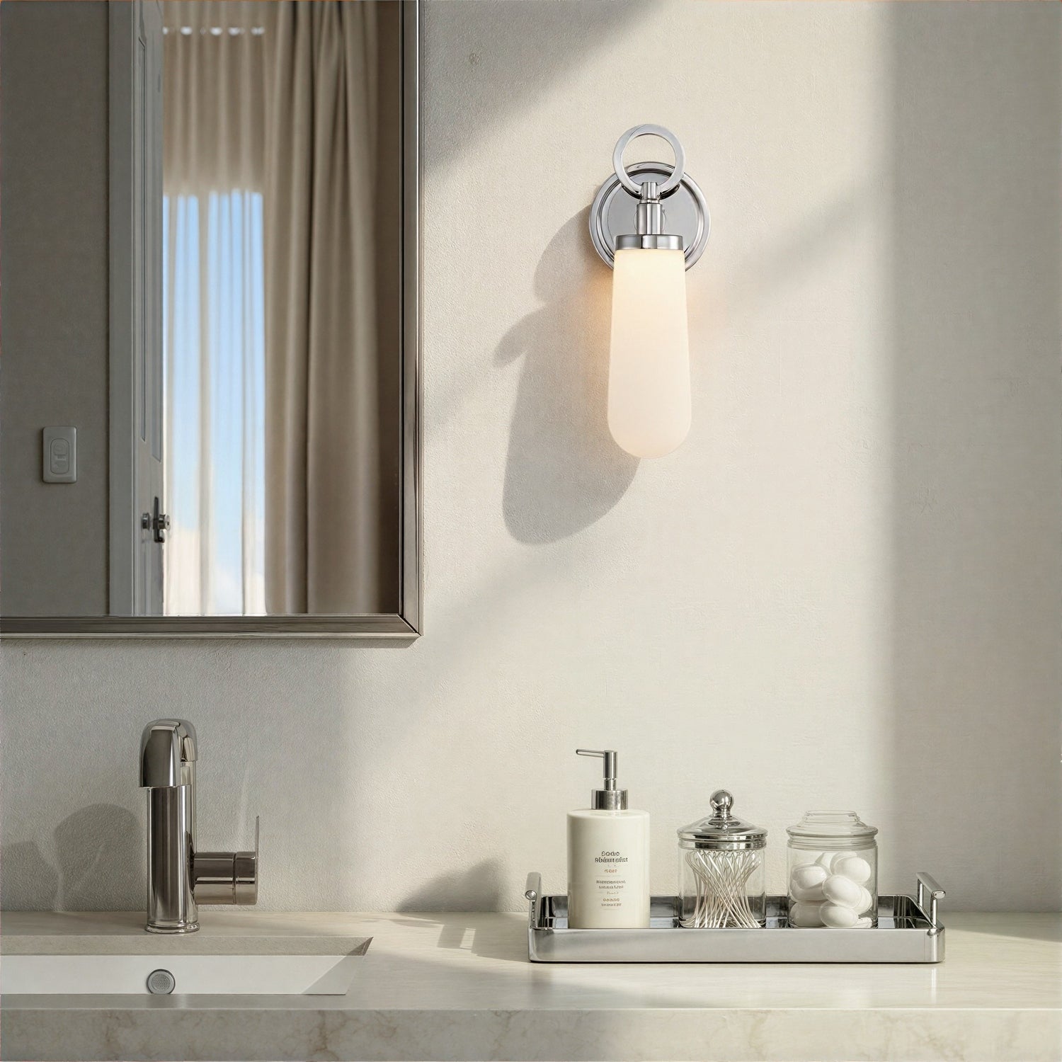 Crystorama - CVN-731-PN - LED Wall Sconce - Calvin - Polished Nickel