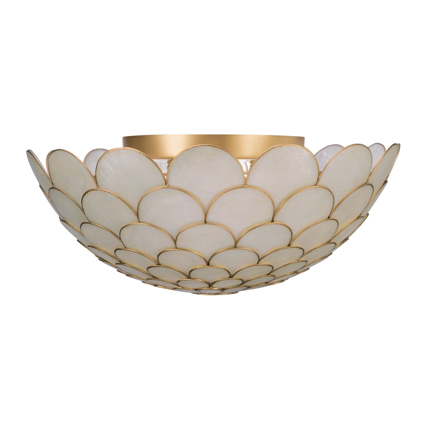 Crystorama - DRB-7000-SG - Three Light Semi Flush Mount - Darby - Soft Gold