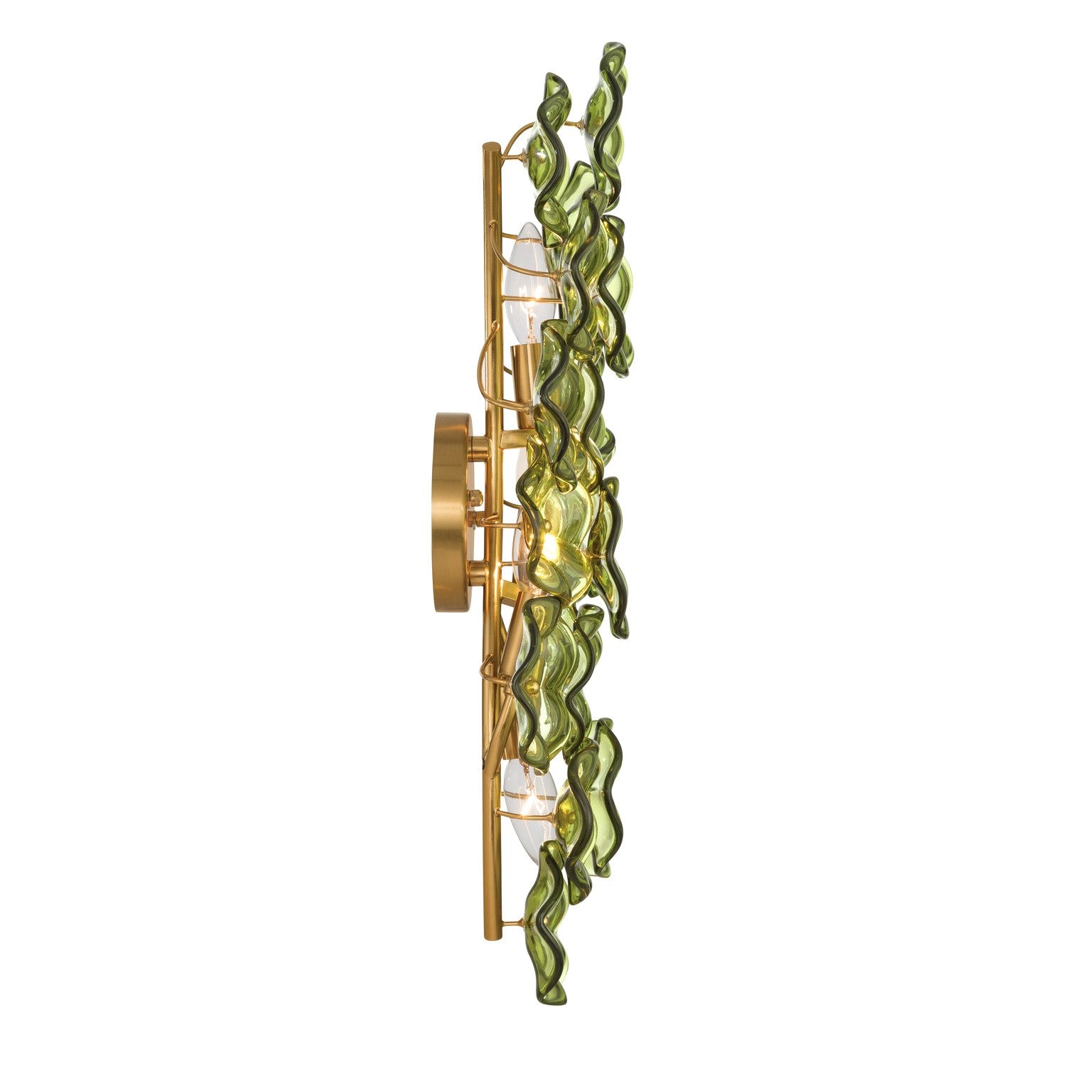 Crystorama - ESM-4001-AG-GR - Four Light Wall Sconce - Esme - Aged Brass