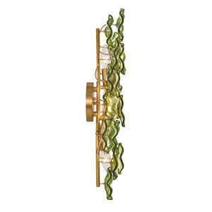 Crystorama - ESM-4001-AG-GR - Four Light Wall Sconce - Esme - Aged Brass